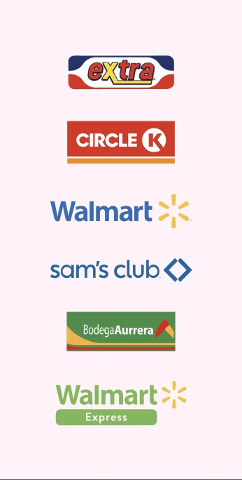 Waldo's, Circle K, Walmart, Sam's Club, Bodega Aurrerá y Walmart Express